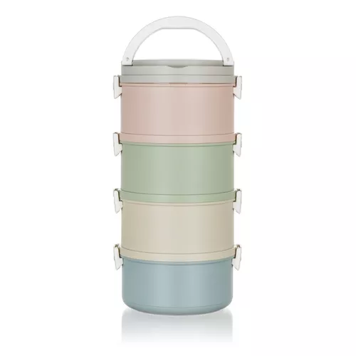Sufertaș de plastic pentru alimente Banquet  Avanza, 2,8 l, 4 părți multicolor