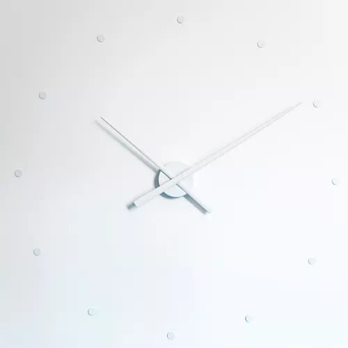 Ceas de design de perete NOMON OJ, 80 cm, alb