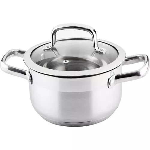 Oală din inox Lamart LTSS1810 PRESTIGE cu capac 18 x 10,5 cm