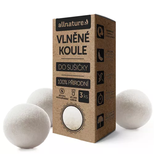 Bile de uscare Allnature Wool,  3 buc.