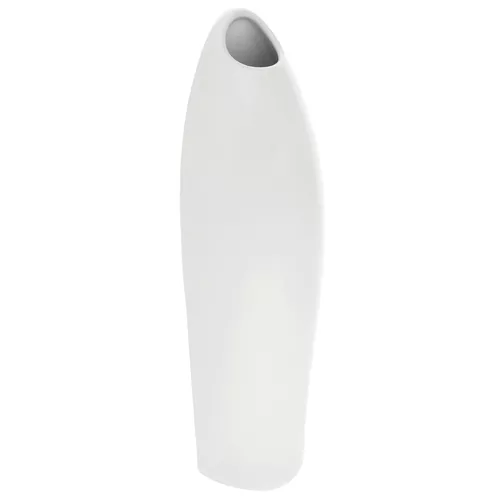 Vază ceramică Tonja, alb, 11 x 35 x 9 cm