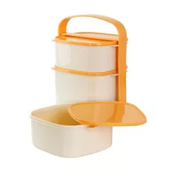 Sufertaș de plastic pentru alimente, 2x 1,2 l + 1x 2 l