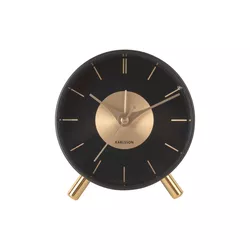 Ceas cu alarmă Karlsson 5919BK de design 12 cm ,negru