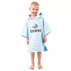 Poncho copii surf Towee, albastru, 50 x 60 cm