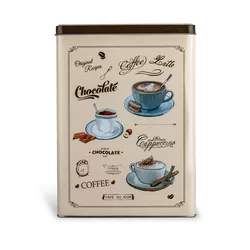 Cutie de tablă Cafe Du Jour, 18 x 10 x 25  cm