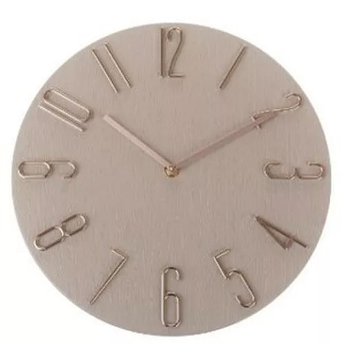 Ceas de perete Berry beige, diam. 30,5 cm, plastic