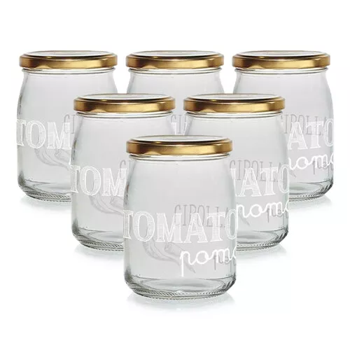Borcan de conserve Cerve Cooking cu capacEASY WHITE 500 ml, 6 x