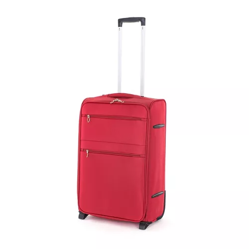 Valiză textilă Pretty UP Travel TEX15 M, roșu