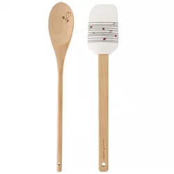 Set cadou spatulă și racletă Orion Inimioare ,
