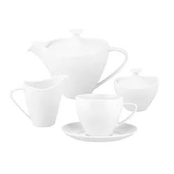Set de cafea cu 21 de piese MariaPaula ModernaWhite