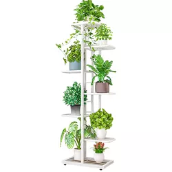 Suport pentru flori Bamir 2, alb,43 x 22 x 126 cm